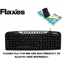 Flaxes FLX-174F-MM USB Multimedya F TR Klavye