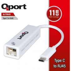 Qport Q-TR45 Type-C To Rj45(Gigabit)Network Dönüştürücü